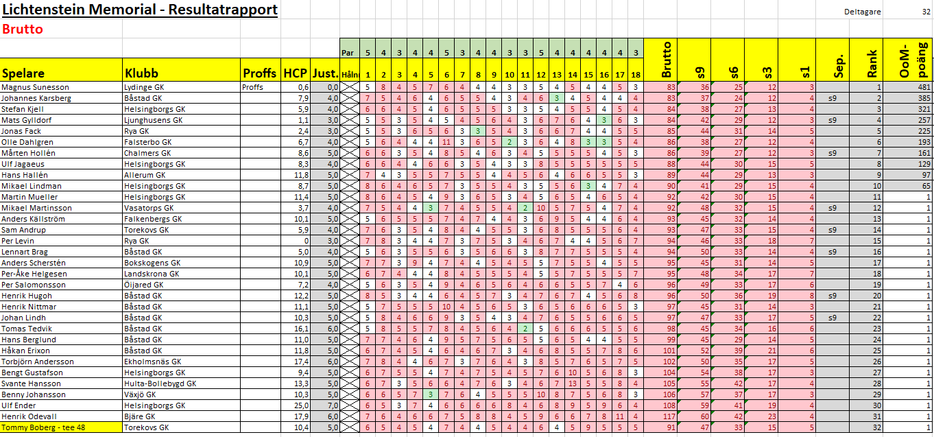 resultat torekov brutto